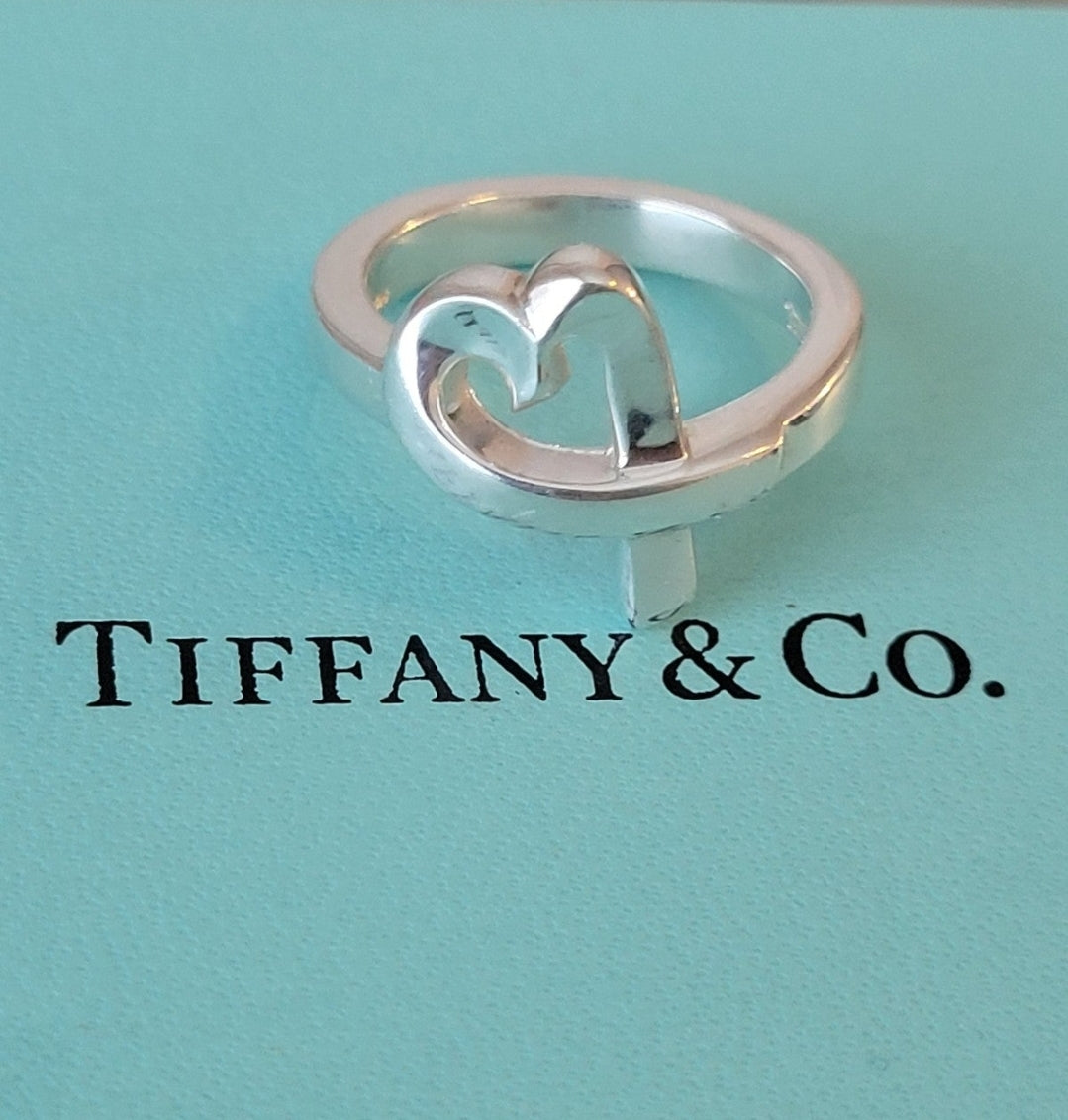 Tiffany & Co. Paloma Picasso Loving Heart Sterling Silver Ring