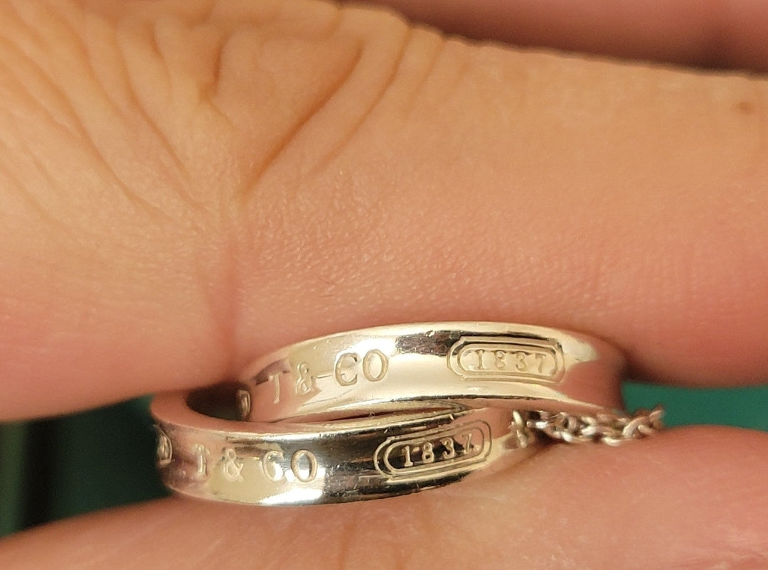 Super Rare LARGE Size Tiffany & Co. 1837 Interlocking Circles