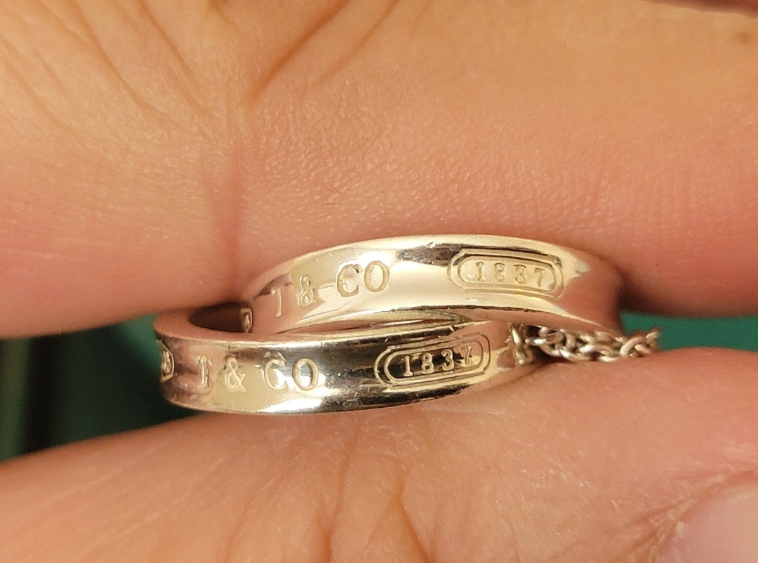 Super Rare LARGE Size Tiffany & Co. 1837 Interlocking Circles