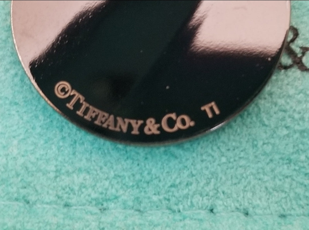 Brand New & Very Rare Tiffany & Co. Titanium Notes Key Ring
