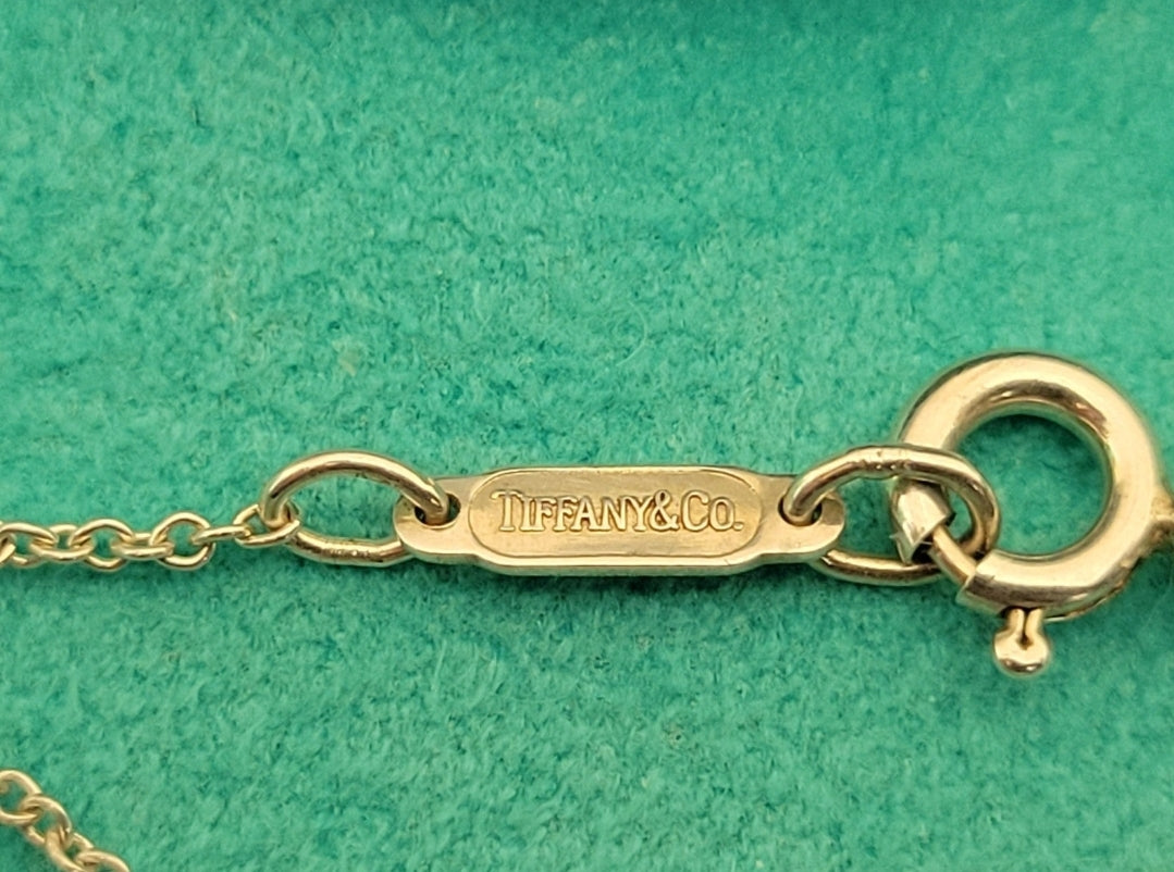 Vintage Tiffany & Co. Signature X 18k & 925 Pendant Necklace