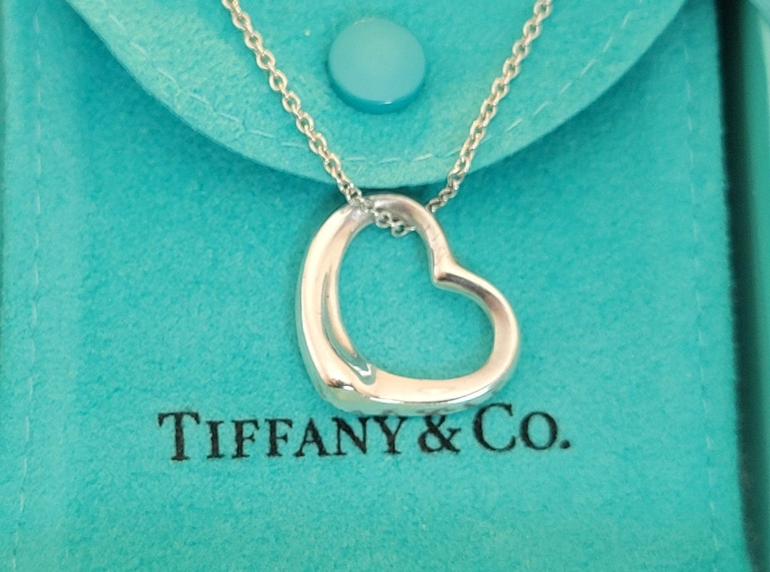 Tiffany & Co Elsa Peretti Large Open Heart Necklace