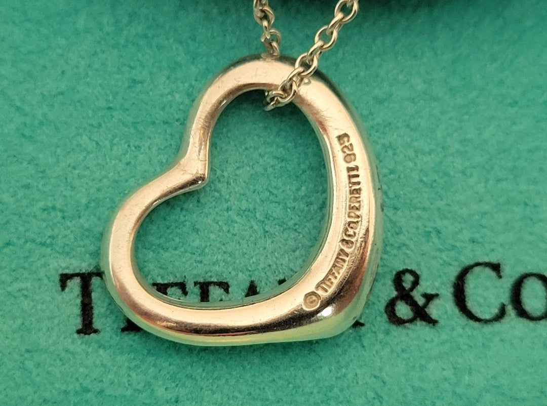Tiffany & Co Elsa Peretti Large Open Heart Necklace