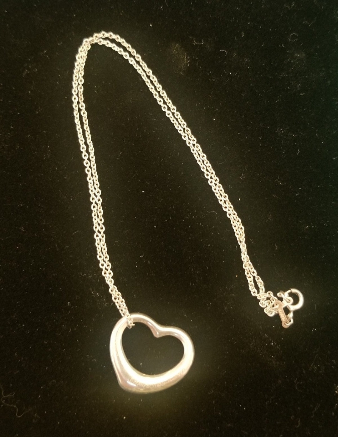 Tiffany & Co Elsa Peretti Large Open Heart Necklace