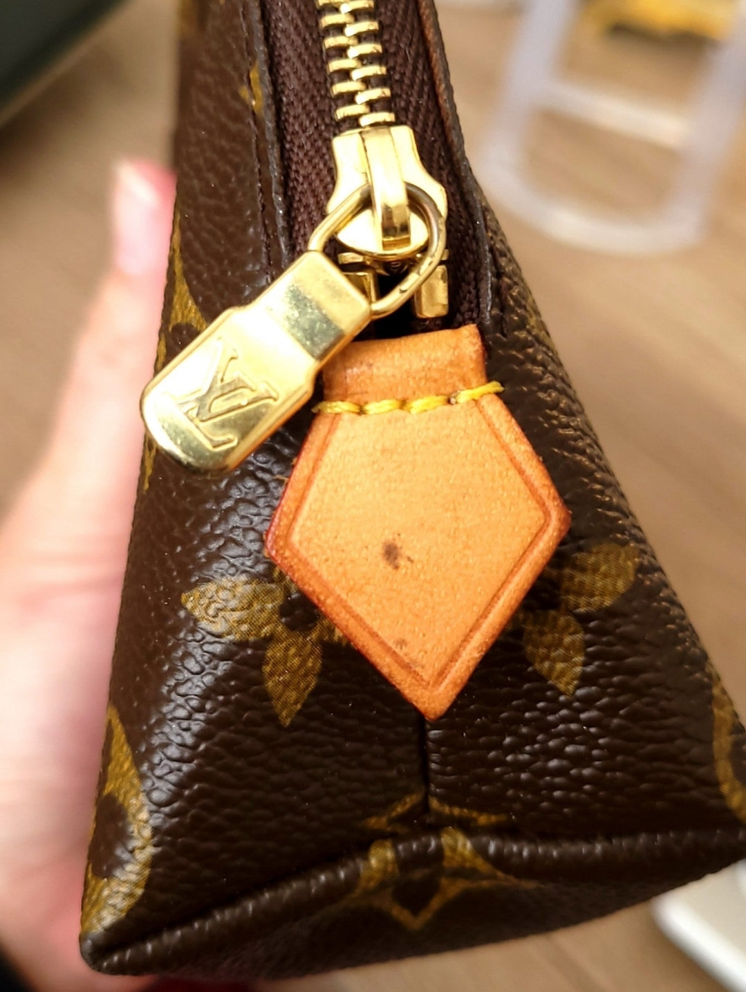 Louis Vuitton Monogram Pochette Cosmetic Bag Pouch