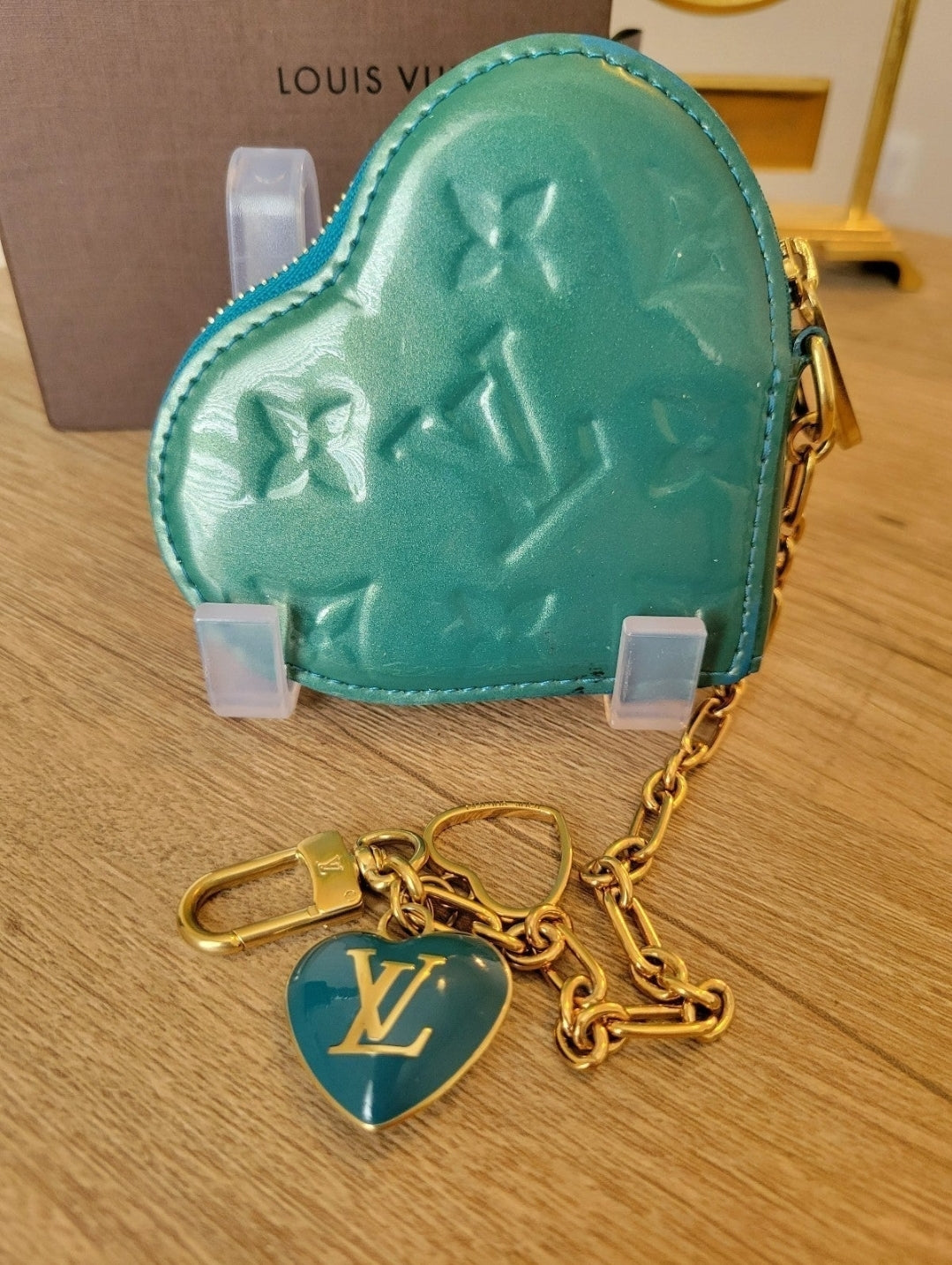 Louis Vuitton Monogram Vernis Heart Coin Purse