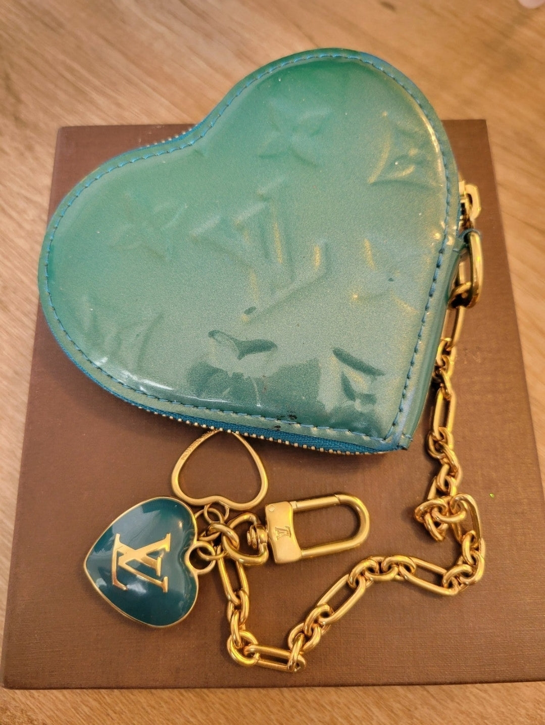 Louis Vuitton Monogram Vernis Heart Coin Purse