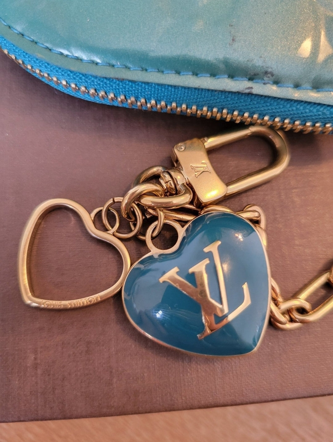 Louis Vuitton Monogram Vernis Heart Coin Purse