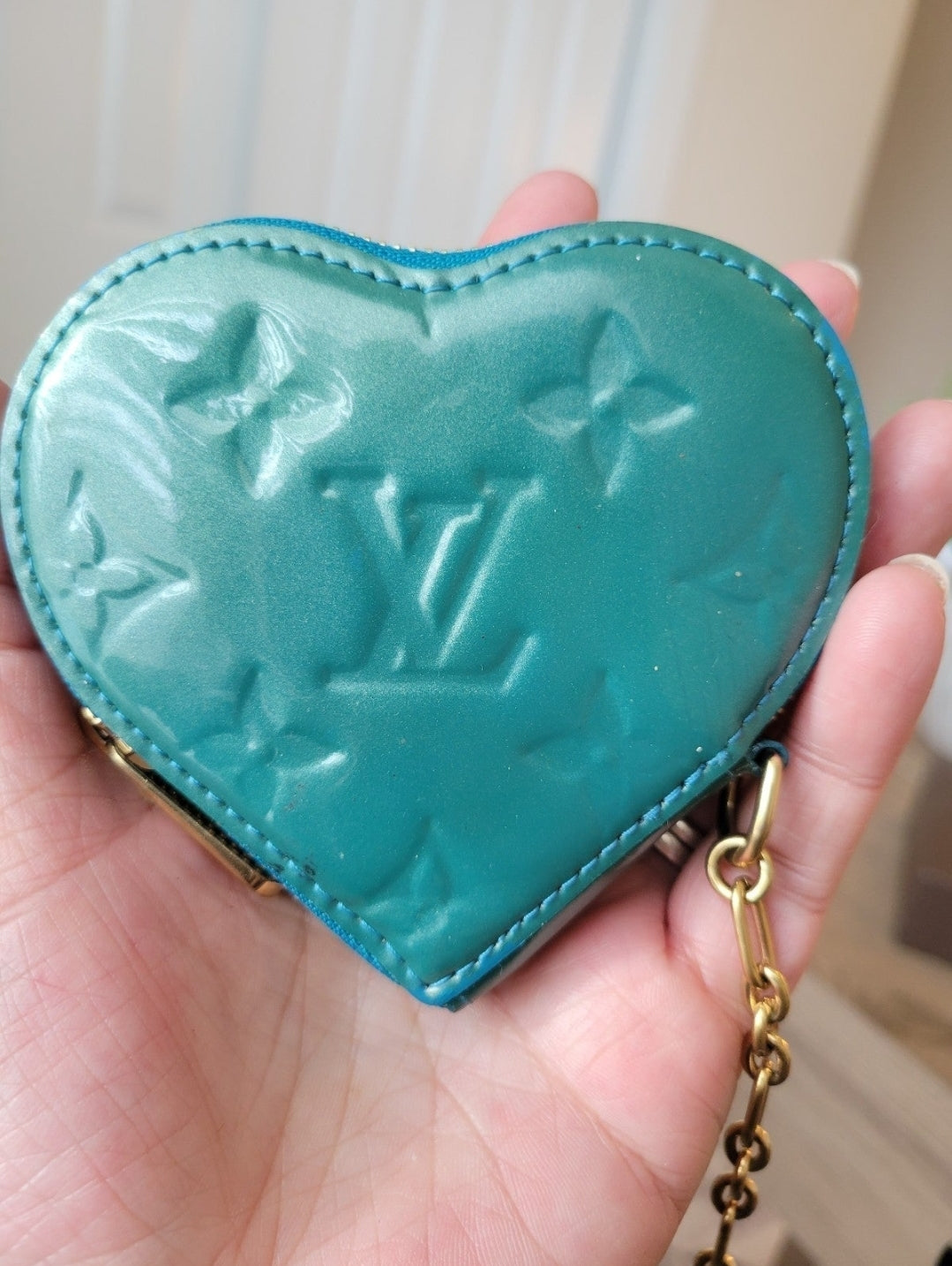Louis Vuitton Monogram Vernis Heart Coin Purse