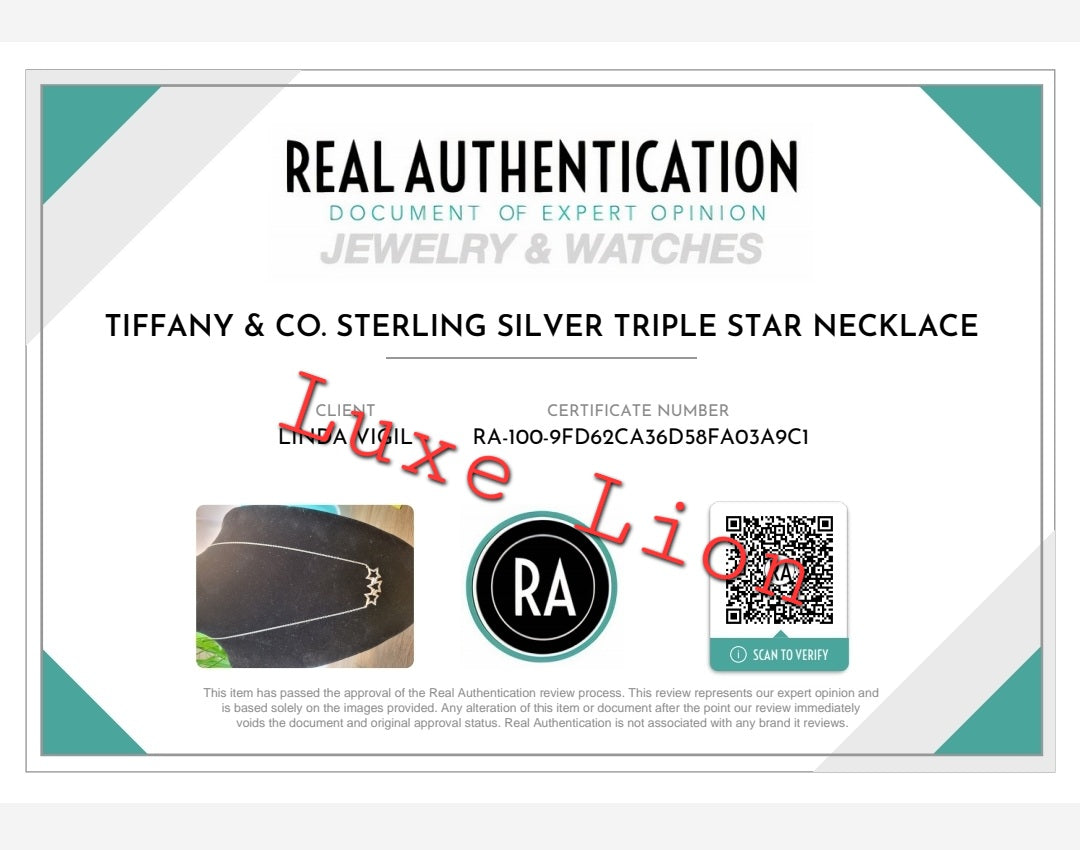Tiffany & Co. Triple Star Pendant Necklace