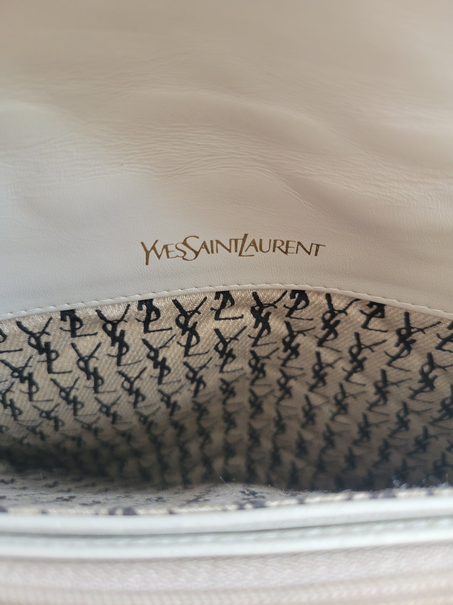 YSL Vintage Leather Clutch