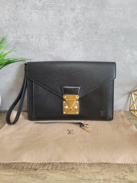 Louis Vuitton Epi Pochette Sellier Dragonne Clutch