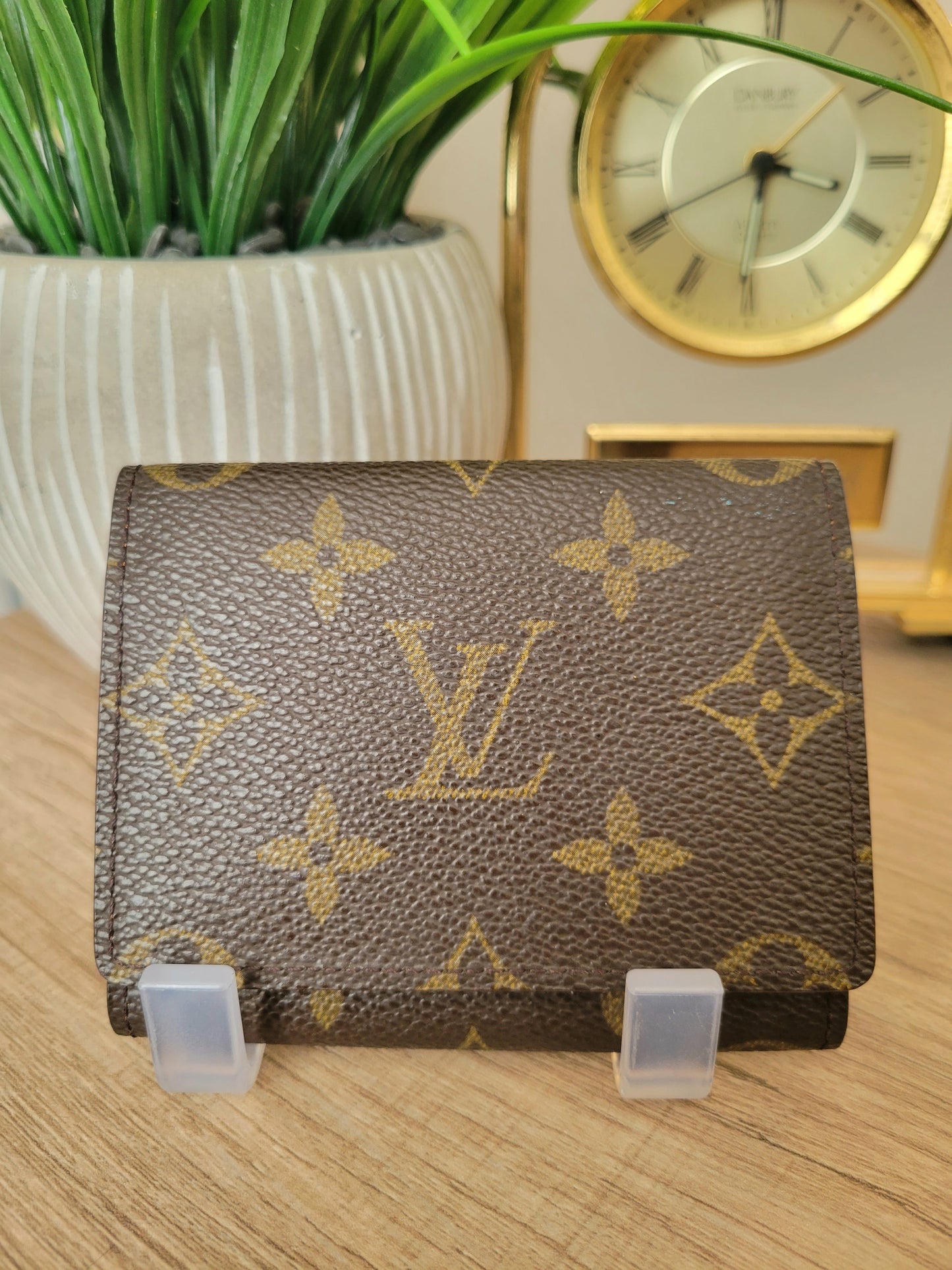 Vintage Louis Vuitton Monogram Enveloppe Cartes De Visite Card Case