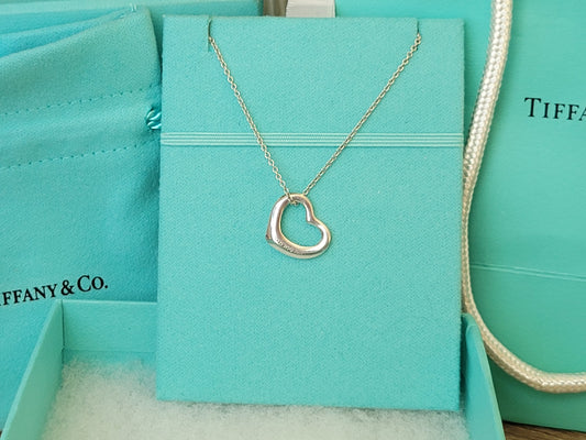 Tiffany & Co. SMALL Open Heart Necklace