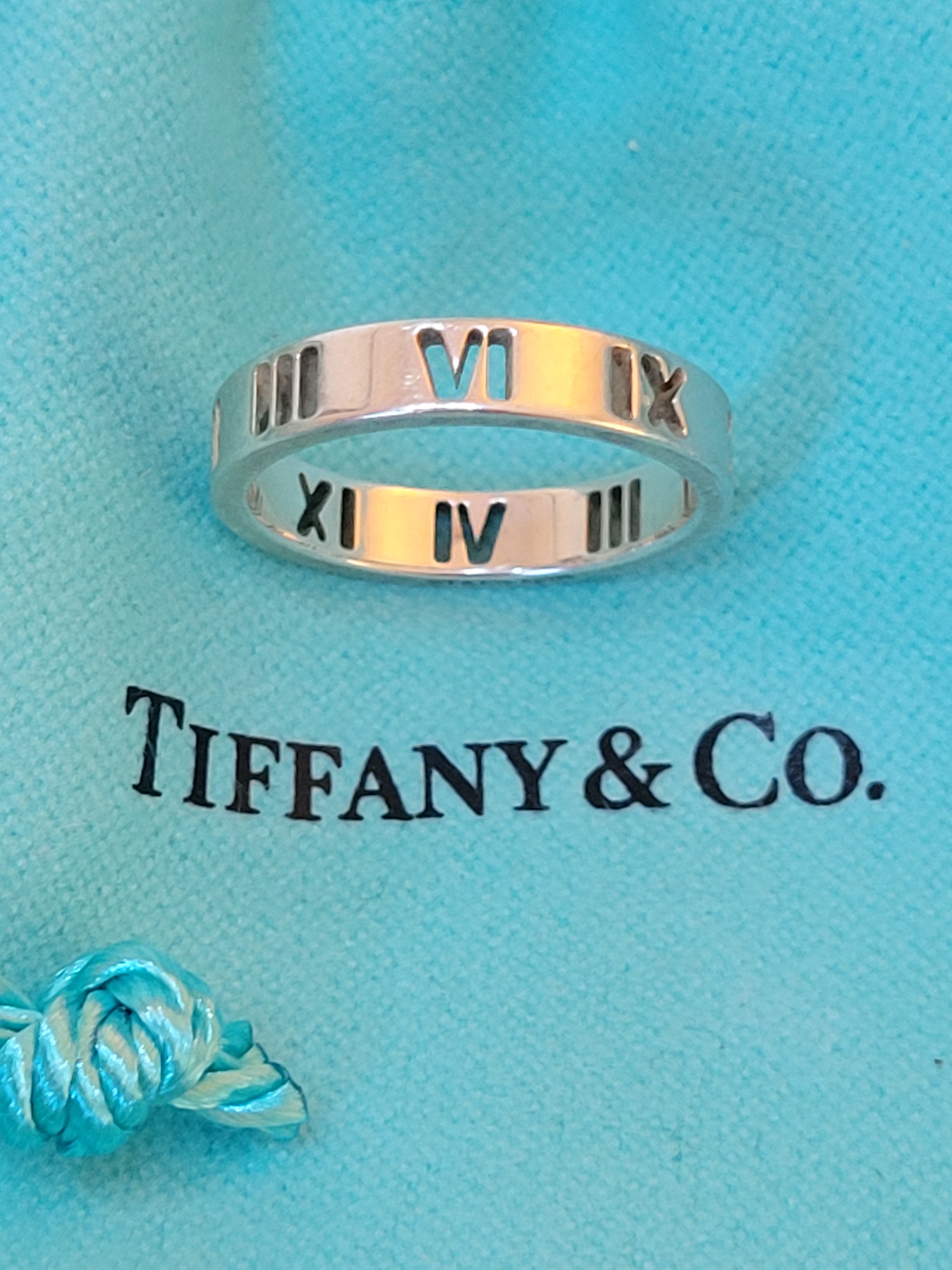 Tiffany & Co Atlas X Closed Narrow 18k Rose Gold Diamond Ring
