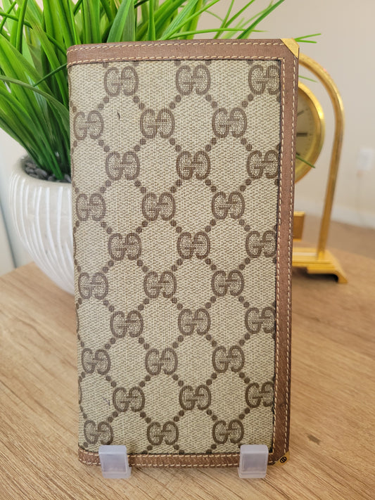 Vintage Gucci GG Monogram Long Wallet