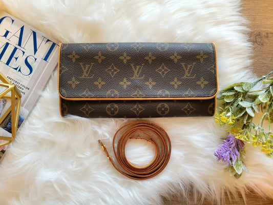Louis Vuitton Pochette Twin GM Crossbody Shoulder Bag