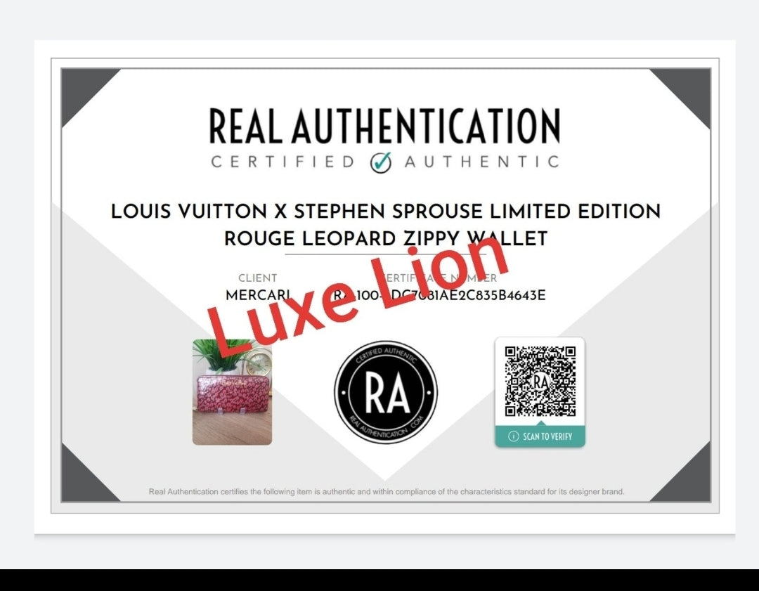 Louis Vuitton x Stephen Sprouse Limited Edition Rouge Leopard Zippy Wallet