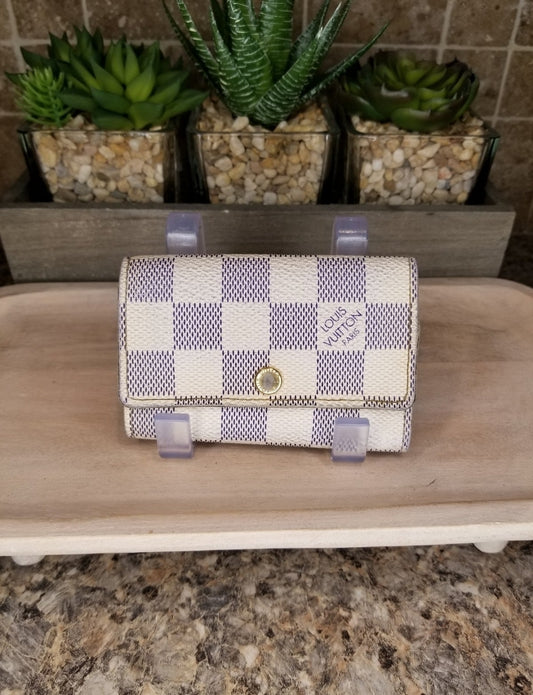 Louis Vuitton Damier Azur Multicles 6 Key Holder