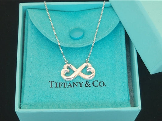 Tiffany & Co. Paloma Picasso Heart Infinity Pendant Necklace