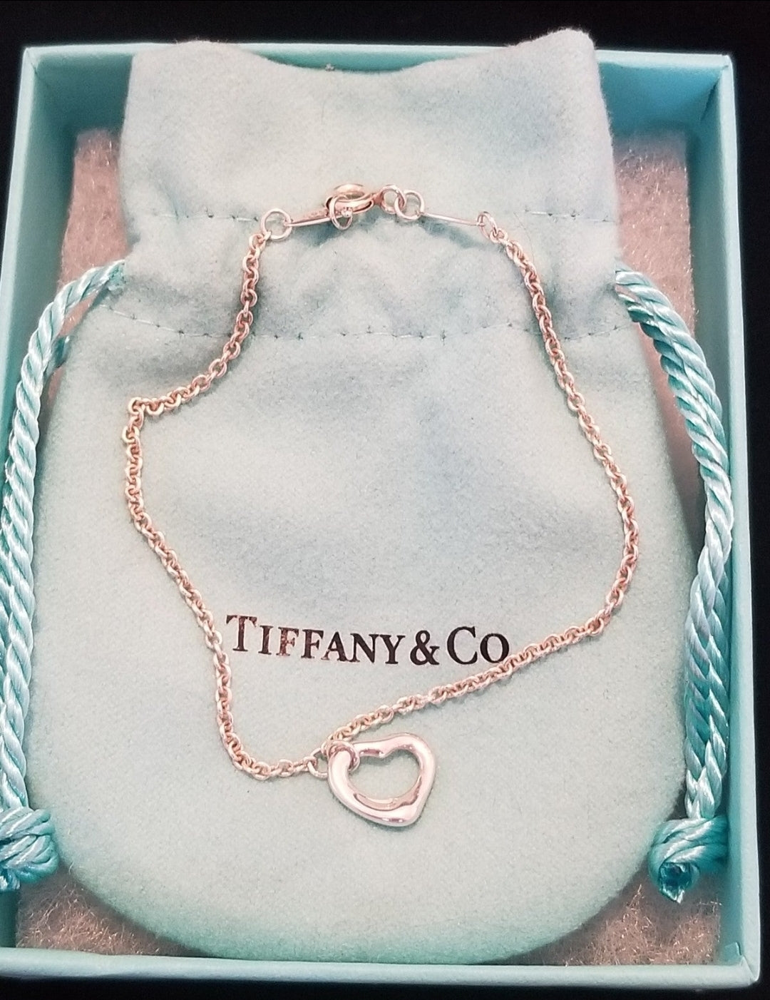 Vintage Tiffany & Co. Sterling Silver Heart Bracelet