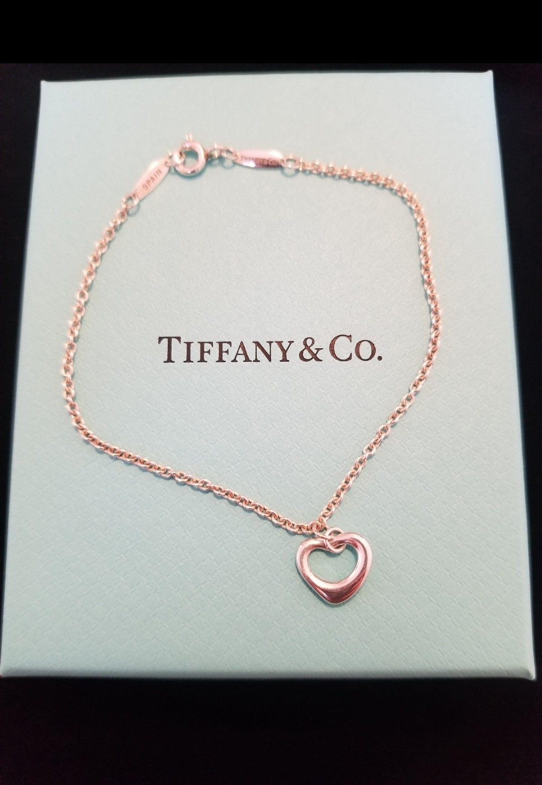 Vintage Tiffany & Co. Sterling Silver Heart Bracelet