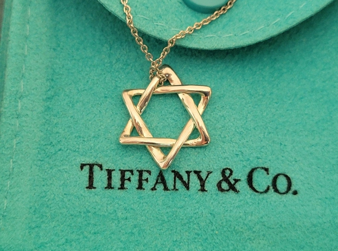 Tiffany & Co. Vintage Star of David Pendant Necklace