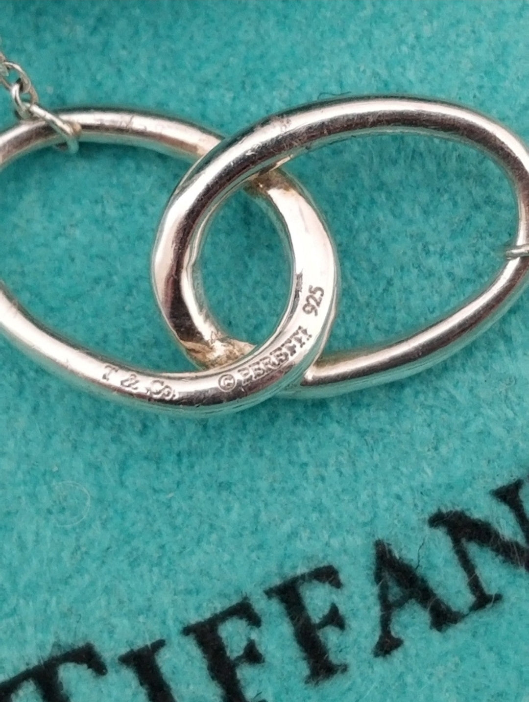 Vintage Tiffany & Co. Double Loop Pendant Necklace