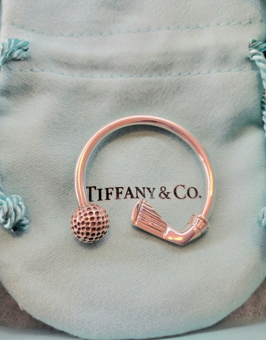 Tiffany & Co. Rare Golf Motif Key Ring